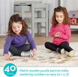 Numbers Wooden Puzzle cards