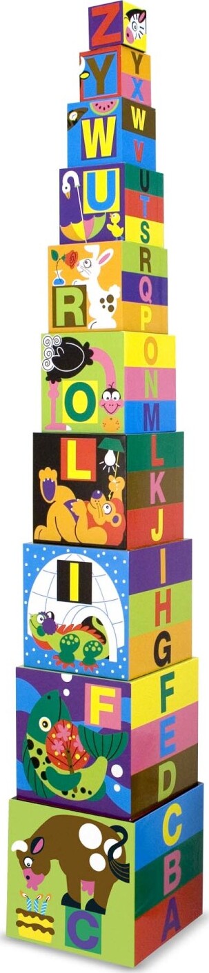 alphabet nesting and stacking blocks