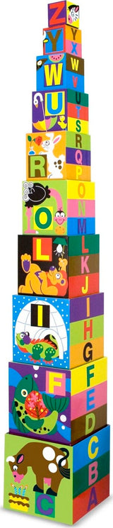 alphabet nesting and stacking blocks