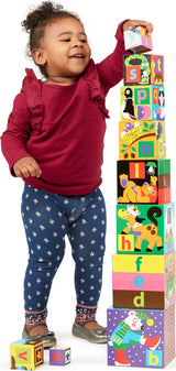 alphabet nesting and stacking blocks