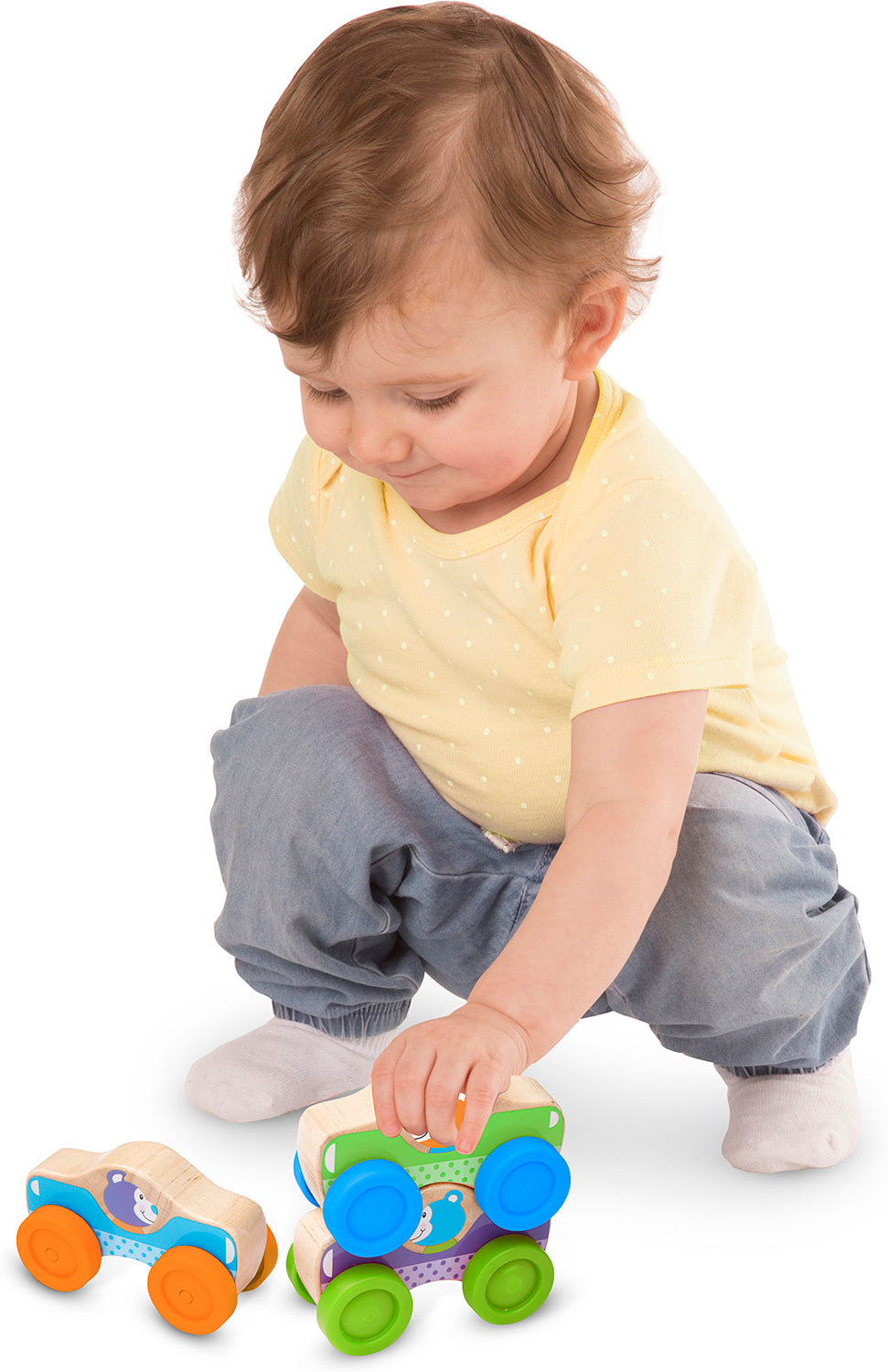 First Play Wooden Animal Stacking Cars