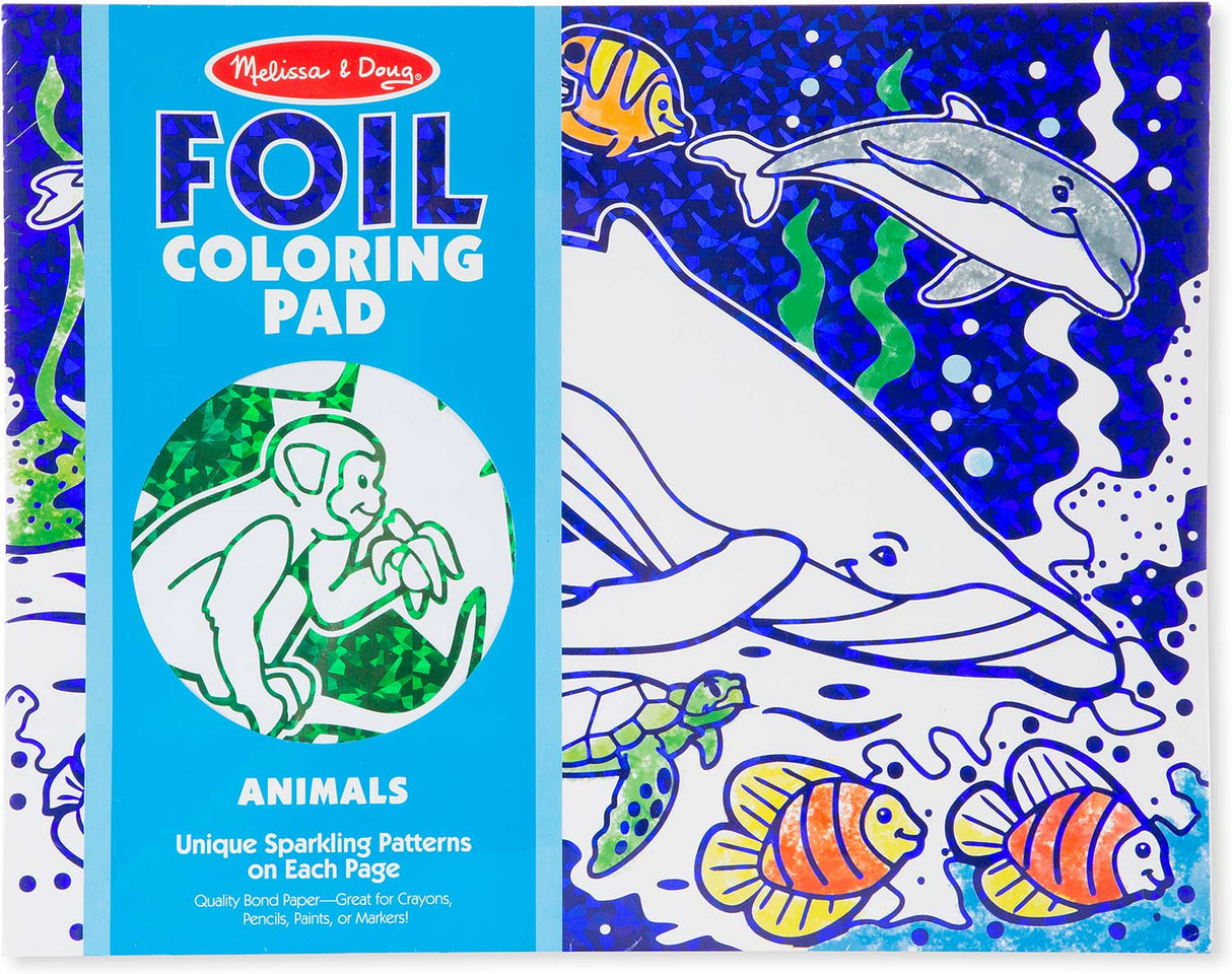 Foil Coloring Pad - Animals