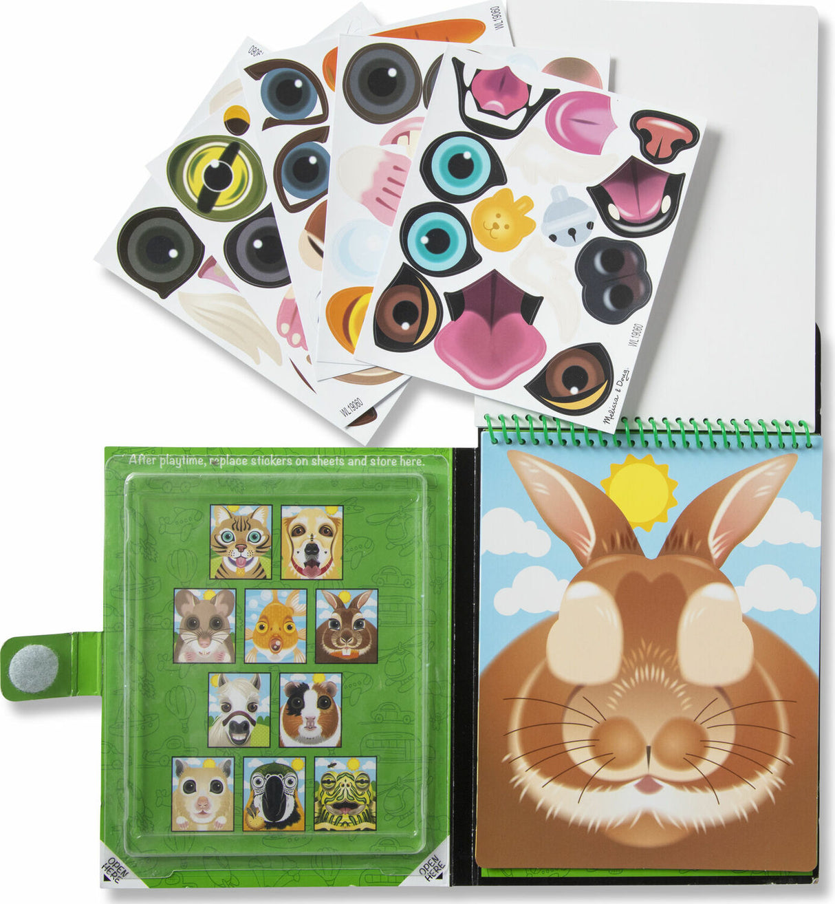 Make-a-Face - Pets Reusable Sticker Pad - On the Go Travel Activity