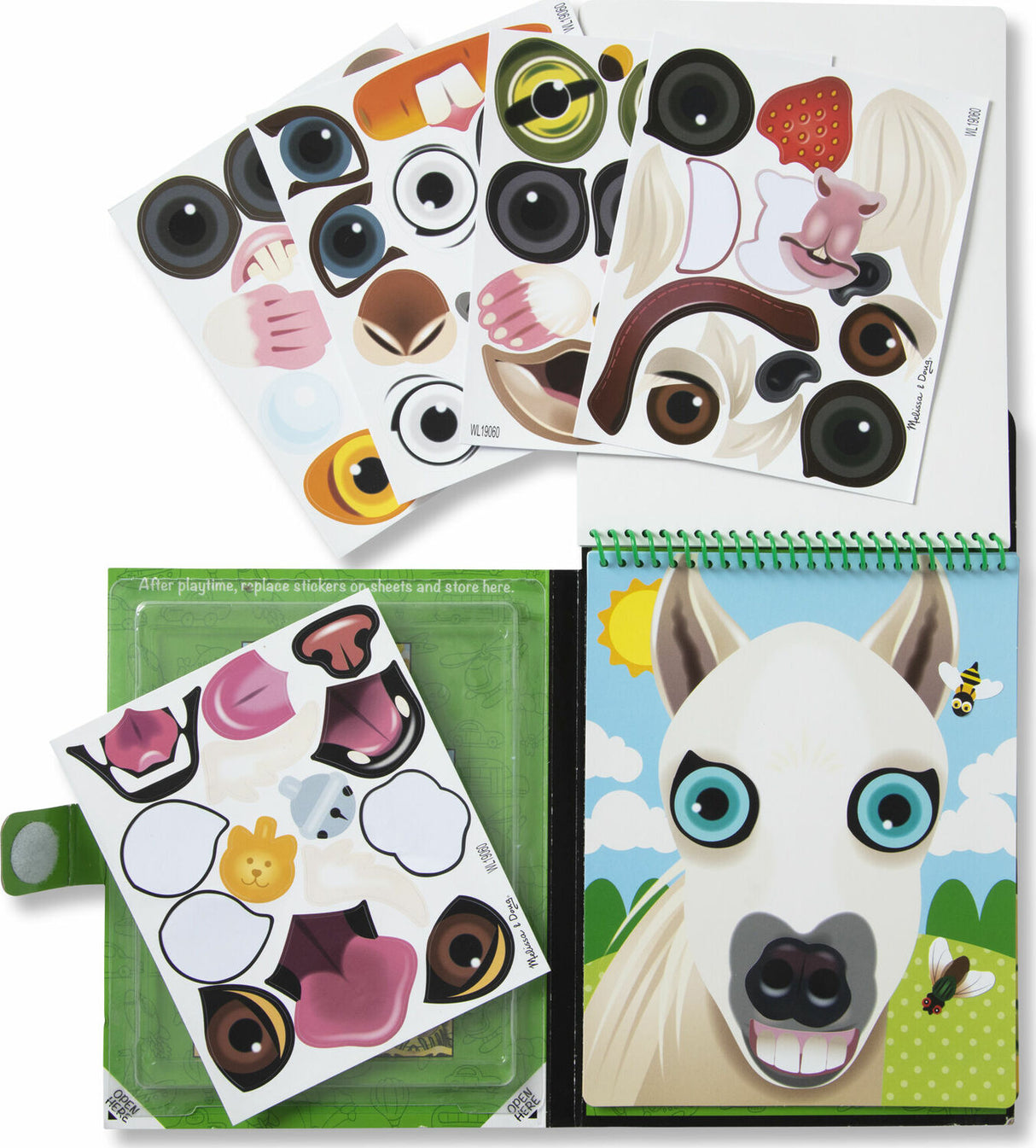 Make-a-Face - Pets Reusable Sticker Pad - On the Go Travel Activity