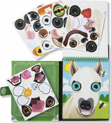 Make-a-Face - Pets Reusable Sticker Pad - On the Go Travel Activity