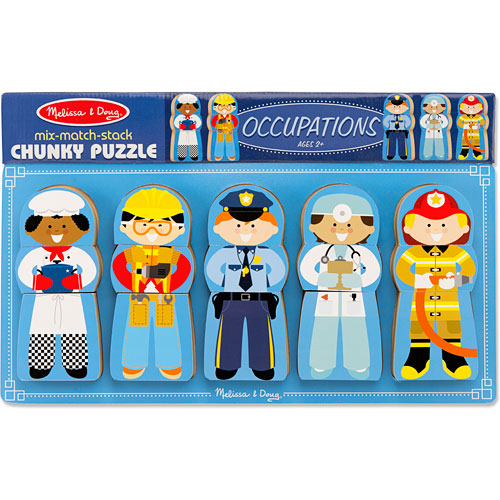 Mix-Match-Stack Chunky Puzzle - Occupations