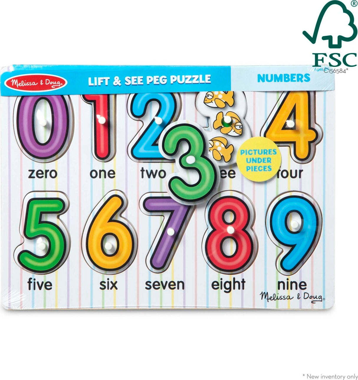 See-Inside Numbers Peg Puzzle