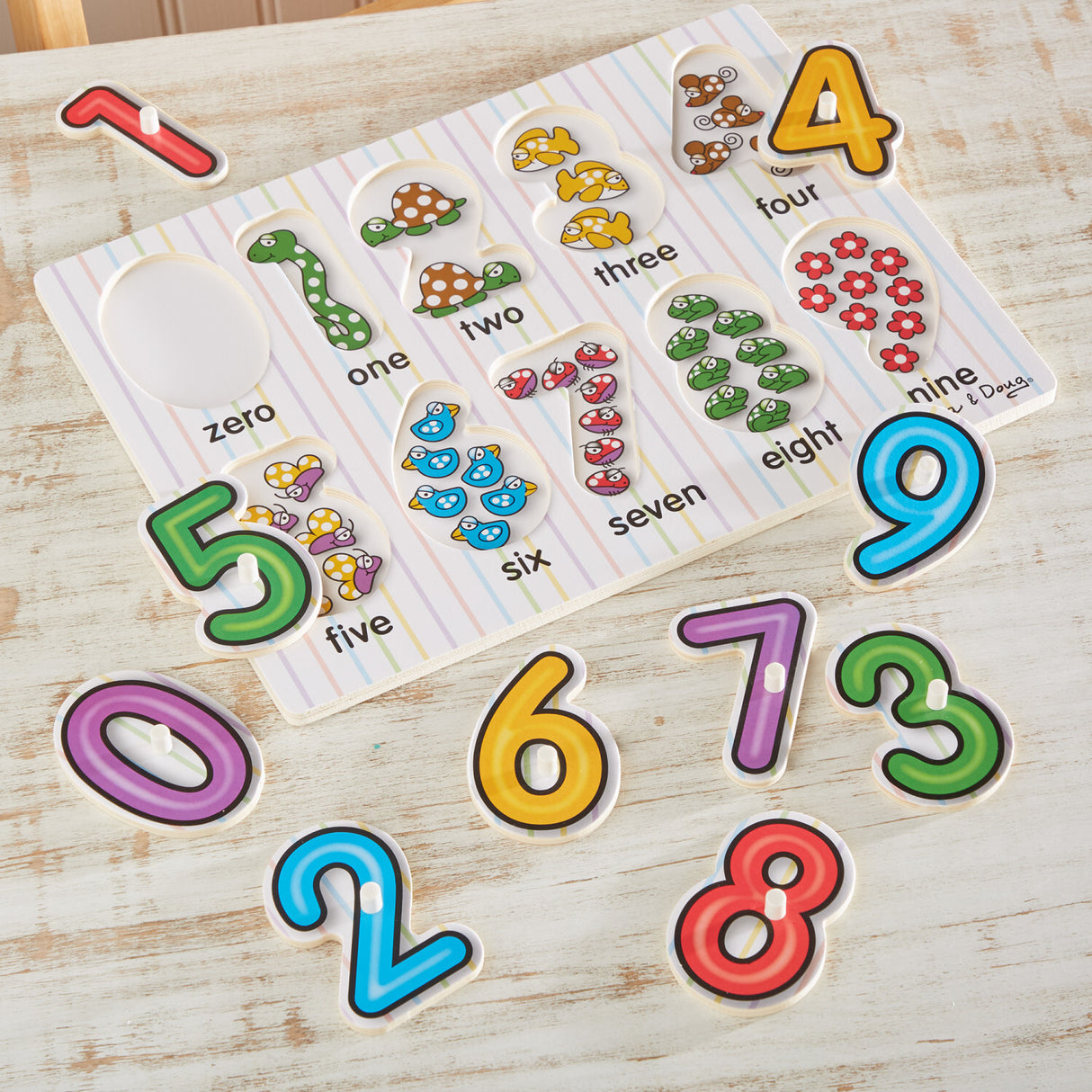 See-Inside Numbers Peg Puzzle