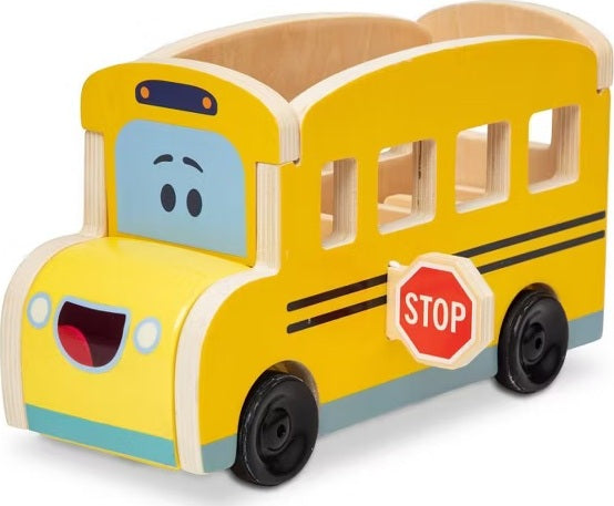 Blues Clues & You Wooden Pull-Back School Bus