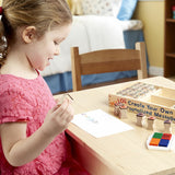Alphabet Stamp Set (56 Stamps & 4-Color Stamp Pad)