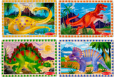 4 Dinosaur Puzzles in a Box