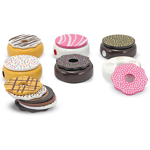 wooden doughnuts