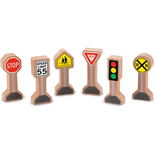 Whittle World Wooden Traffic Signs Set