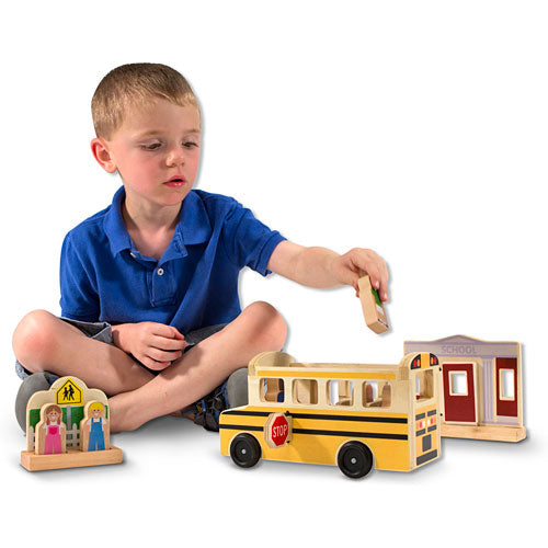 Whittle World School Bus Set