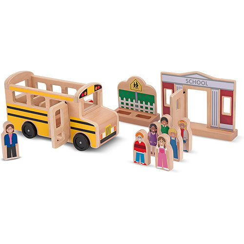 Whittle World School Bus Set