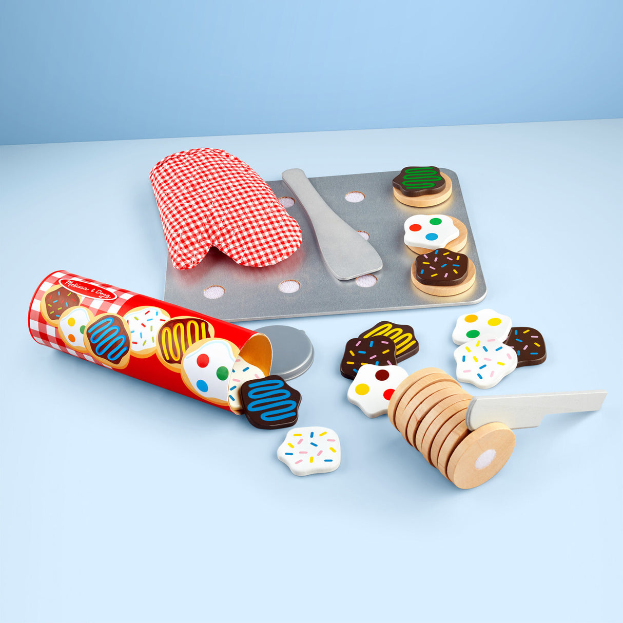 Slice and Bake Cookie Set Wooden