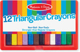 Triangular Crayon Set 12 pieces