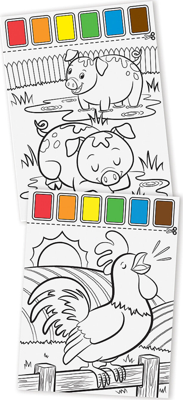 Paint with Water Farm Animals