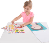 Make-A-Face Fashion Faces Sticker Pad