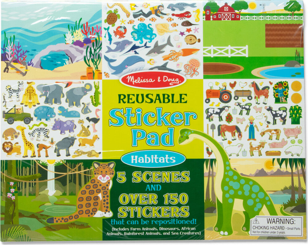 Reusable Sticker Pad Habitats