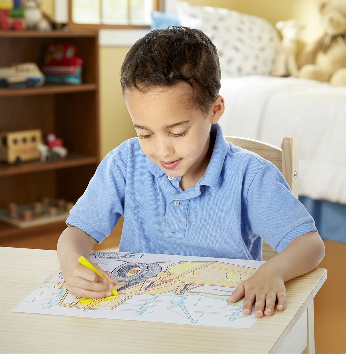 Jumbo Coloring Pad Blue 11" X 14"