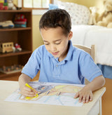 Jumbo Coloring Pad Blue 11" X 14"