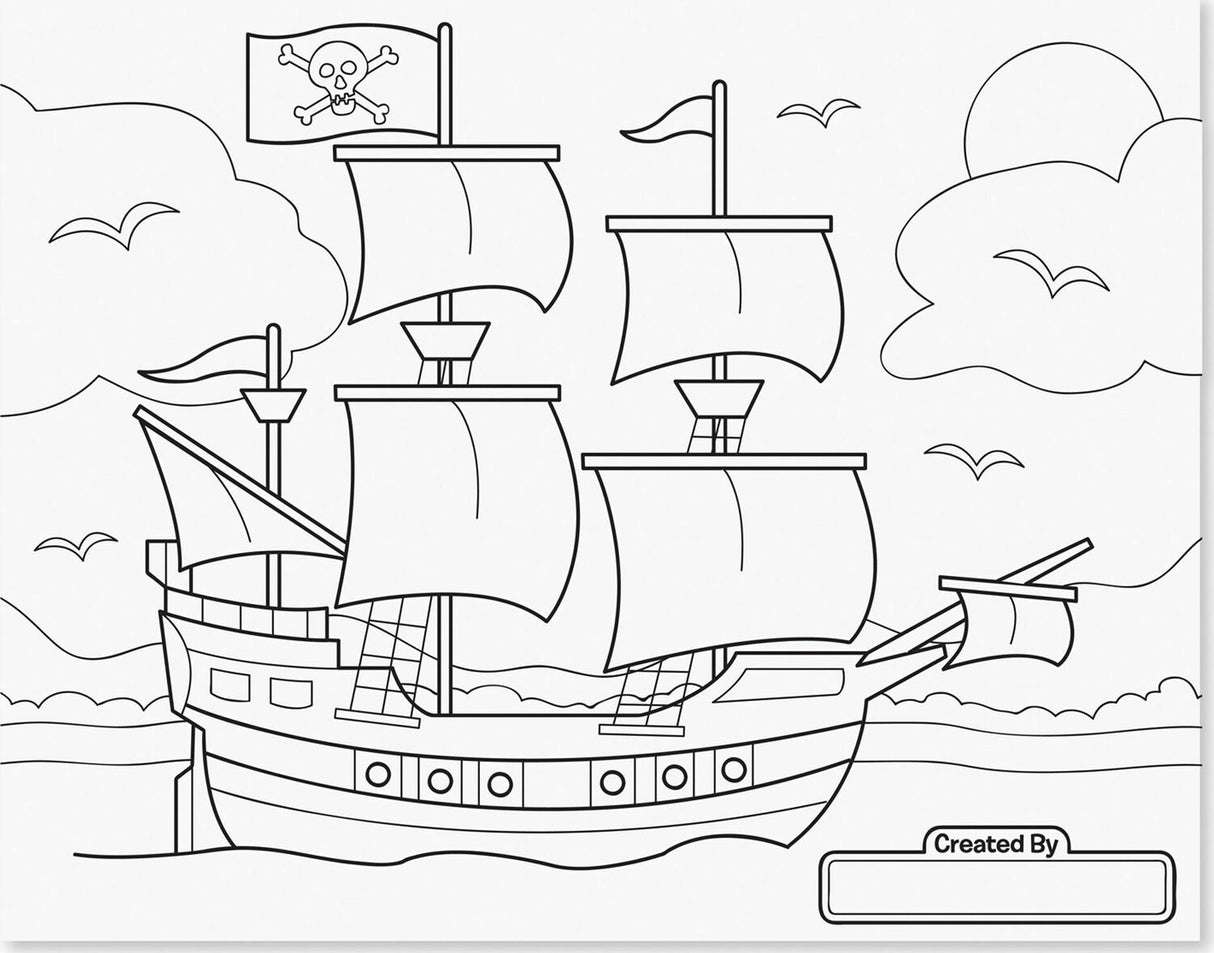 Jumbo Coloring Pad Blue 11" X 14"