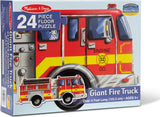Giant Fire Truck Floor Puzzle 24 pc