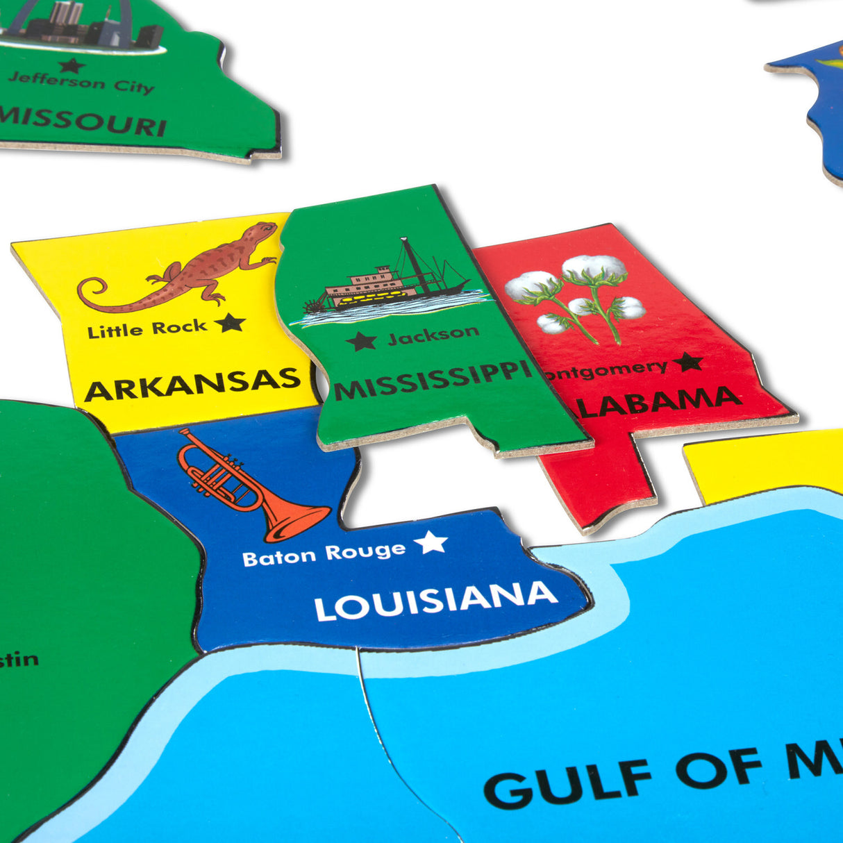 USA Map Floor Puzzle 51pc