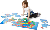 USA Map Floor Puzzle 51pc