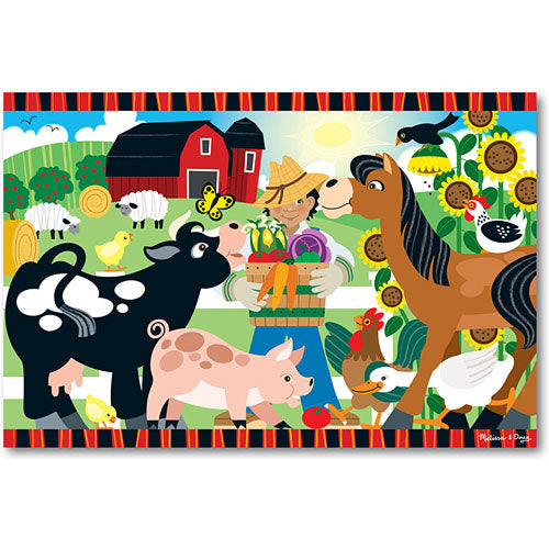 happy harvest farm floor puzzle