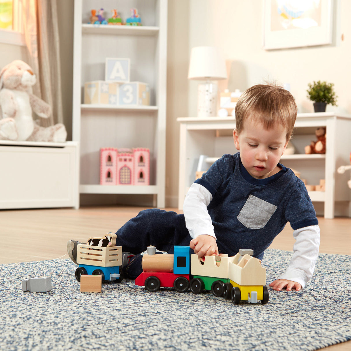 Wooden Farm Train