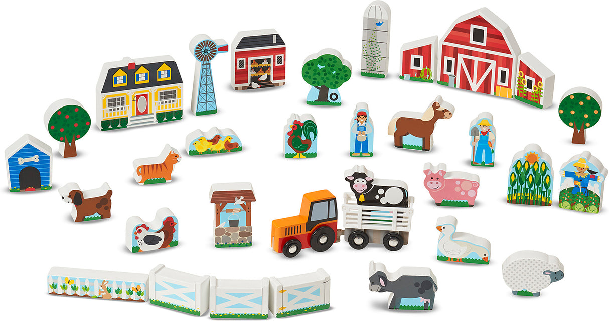 Wooden Farm & Tractor Play