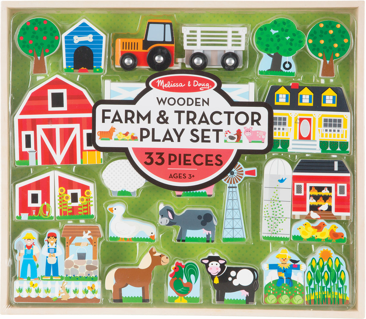 Wooden Farm & Tractor Play