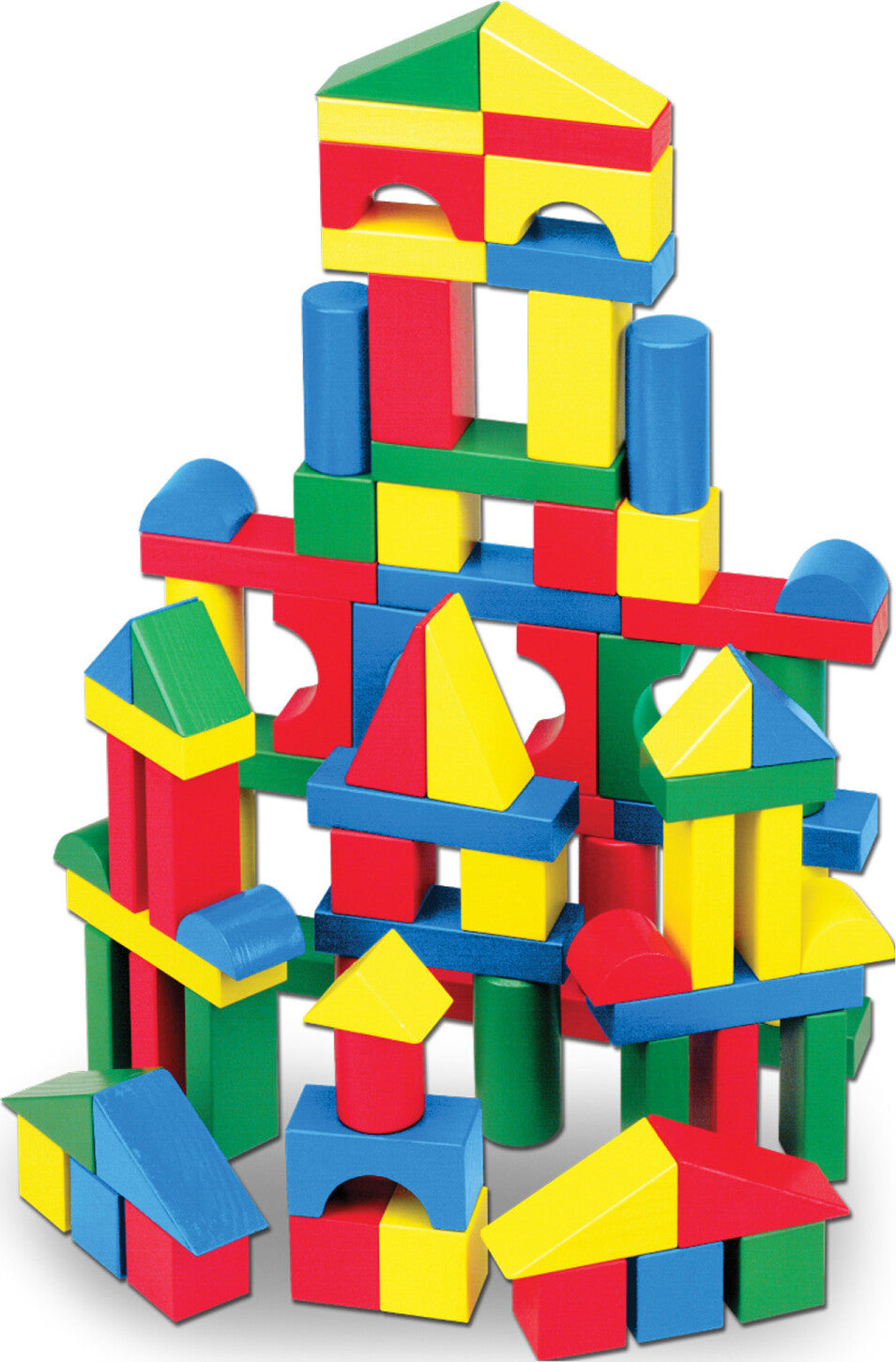 100 Wood Blocks Set