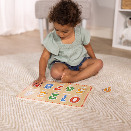 See-Inside Numbers Peg Puzzle - 10 pieces