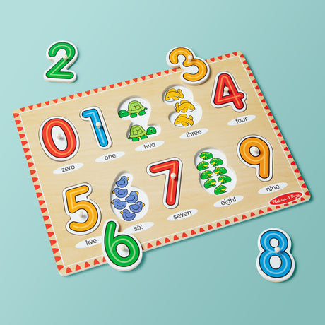 See-Inside Numbers Peg Puzzle - 10 pieces