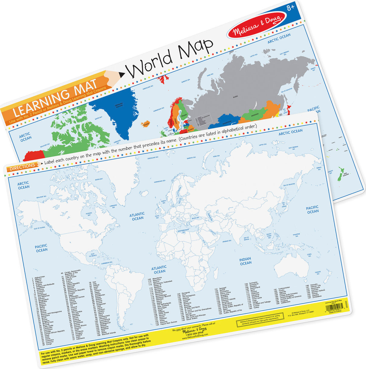 Countries of the World Write-a-Mat