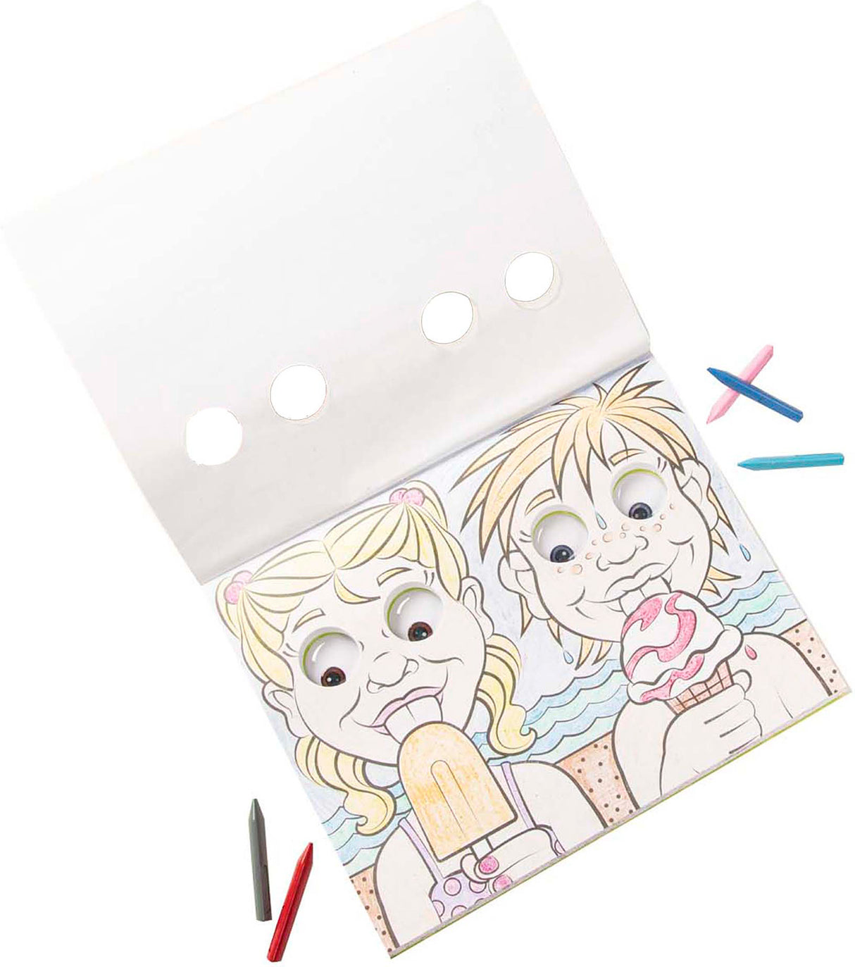 Wacky Faces - Googly Eyes Coloring Pad