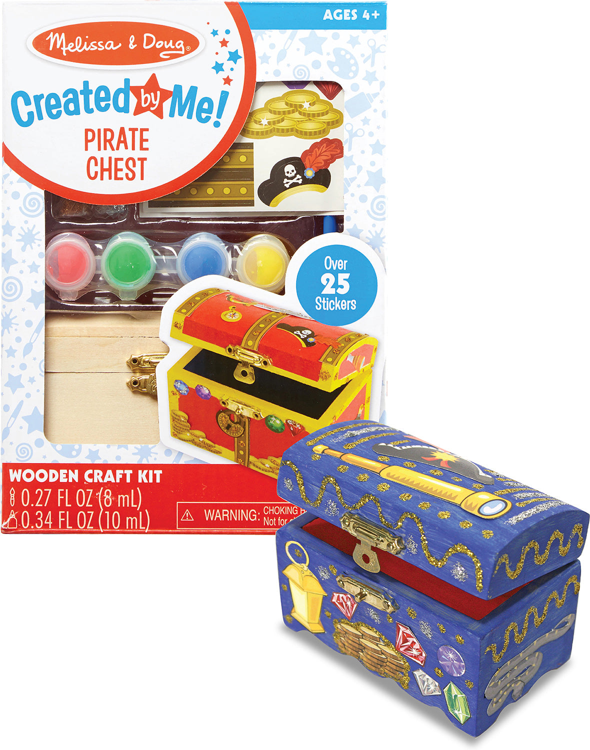 Decorate-Your-Own Wooden Pirate Chest