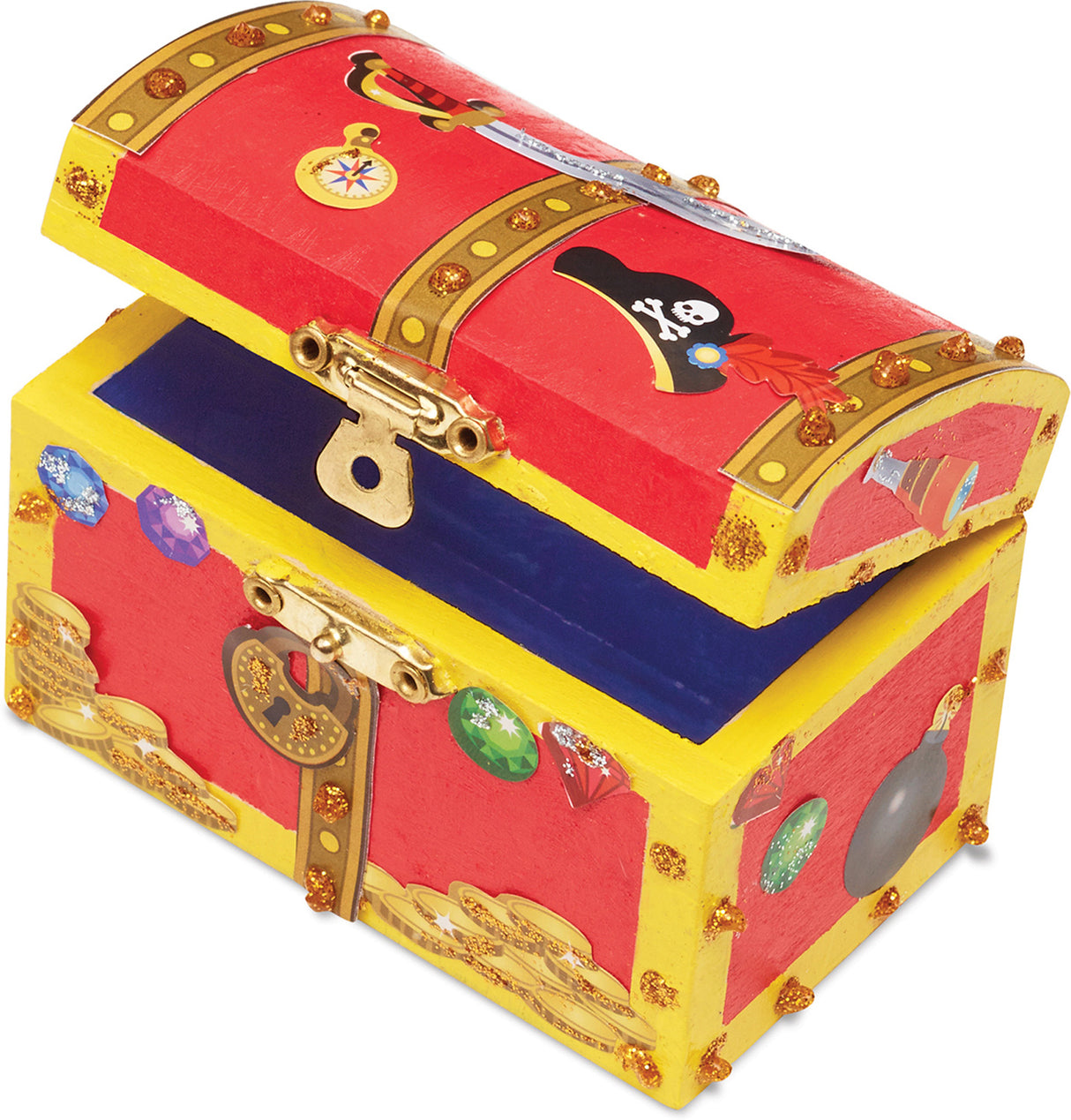 Decorate-Your-Own Wooden Pirate Chest