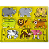 Stacking Wooden Chunky Puzzle - Zoo Animals