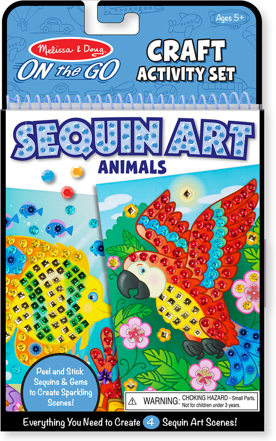 On the Go Sequin Scenes Activity Set - Animals