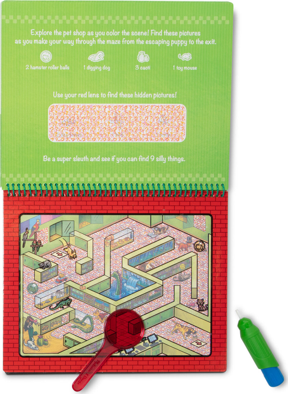 Water Wow! Animal Antics Deluxe Water-Reveal Pad - On the Go Travel Activity