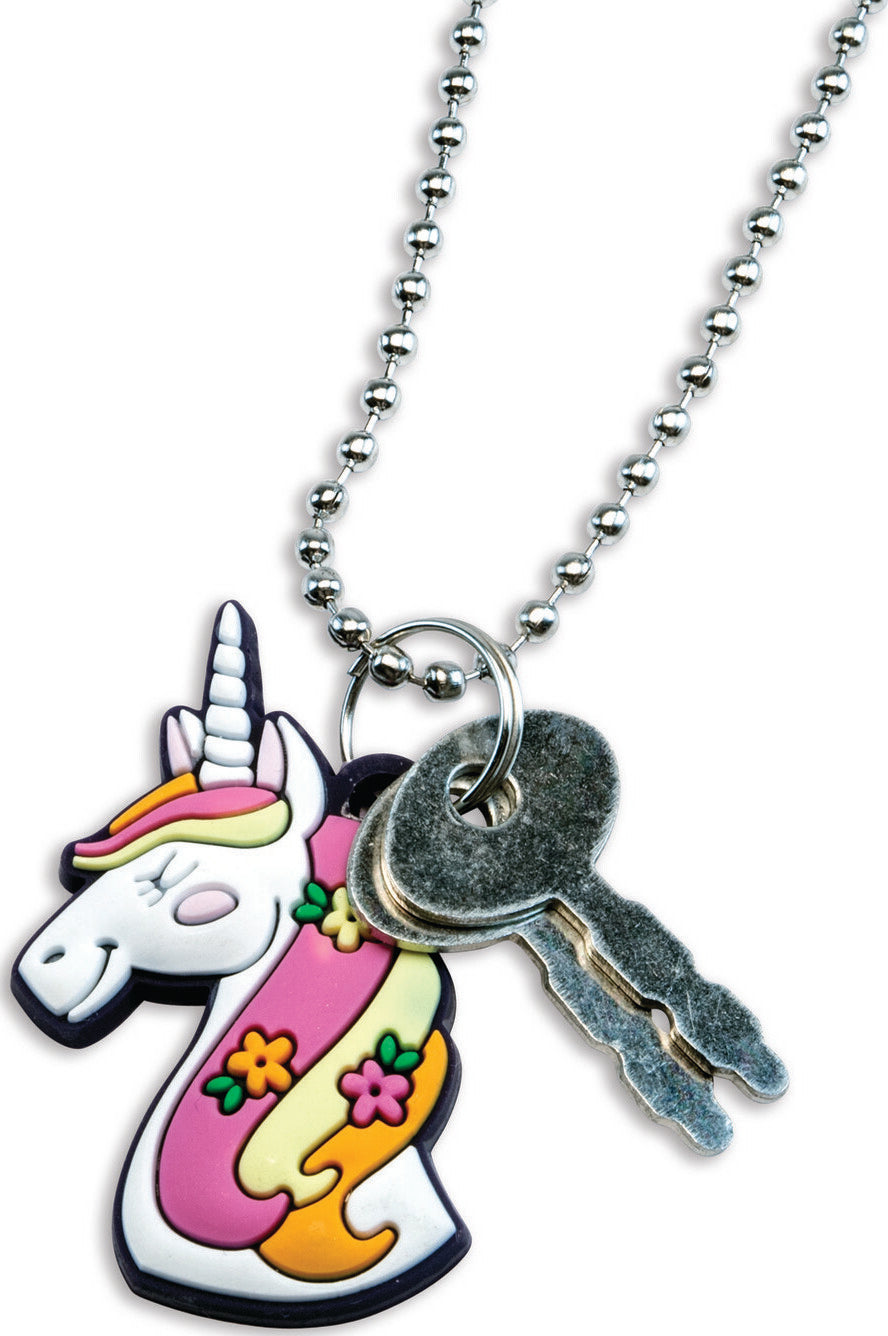 Unicorn Diary With Charm Necklace
