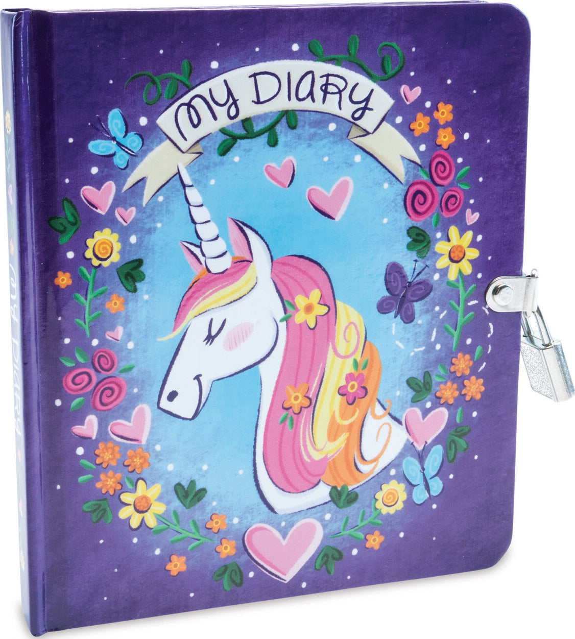 Unicorn Diary With Charm Necklace