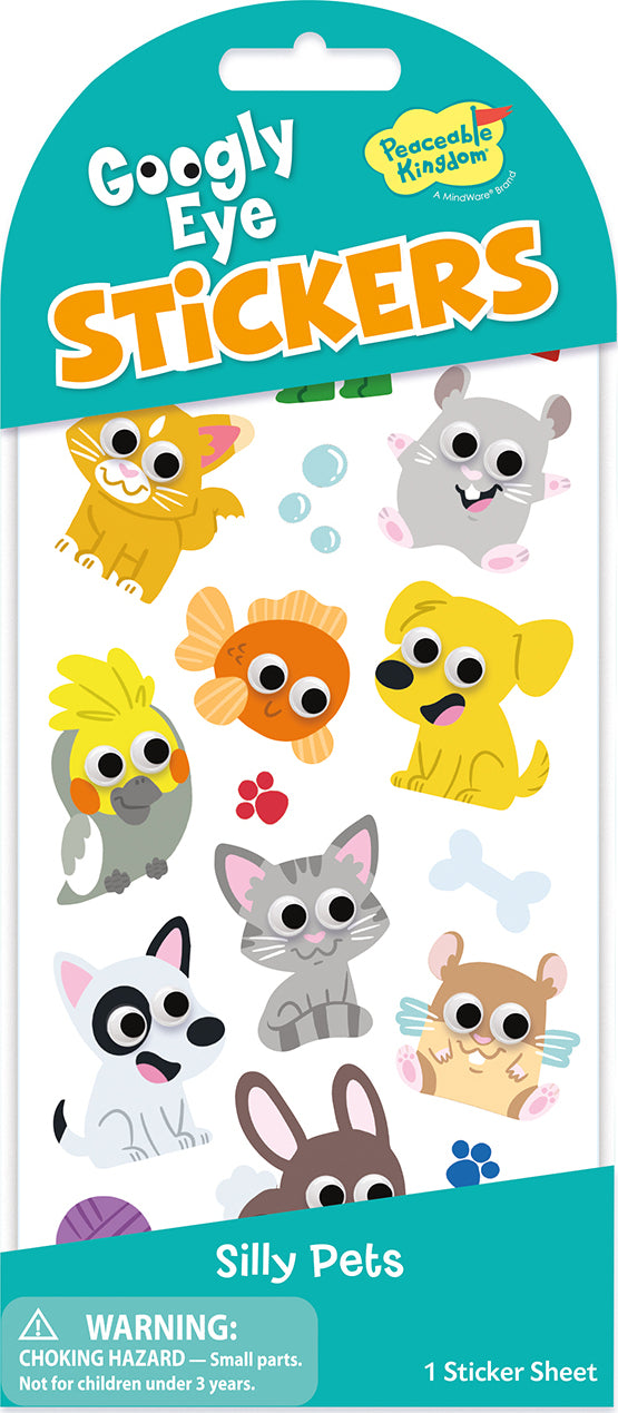 Silly Pets Googly Eyes Sticker