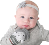 Munch Mitt Baby Teething Mitten (Grey Stars)