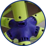 Eezy Peezy Monkey Bars Tower - Green/Blue
