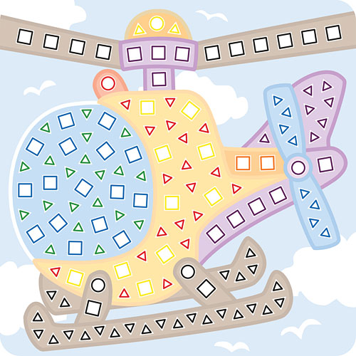 My First Sticky Mosaics Vehicles